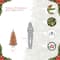 4.5ft. Pre-Lit Flocked Portland Pine Pencil Artificial Christmas Tree, Clear Lights